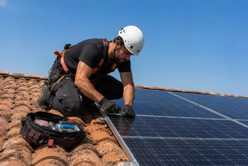 Maintenance et monitoring de panneaux solaires à Mortagne-du-Nord
