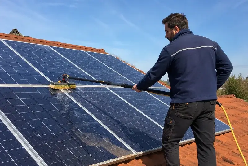 Nettoyage et entretien de panneaux solaires à Mortagne-du-Nord